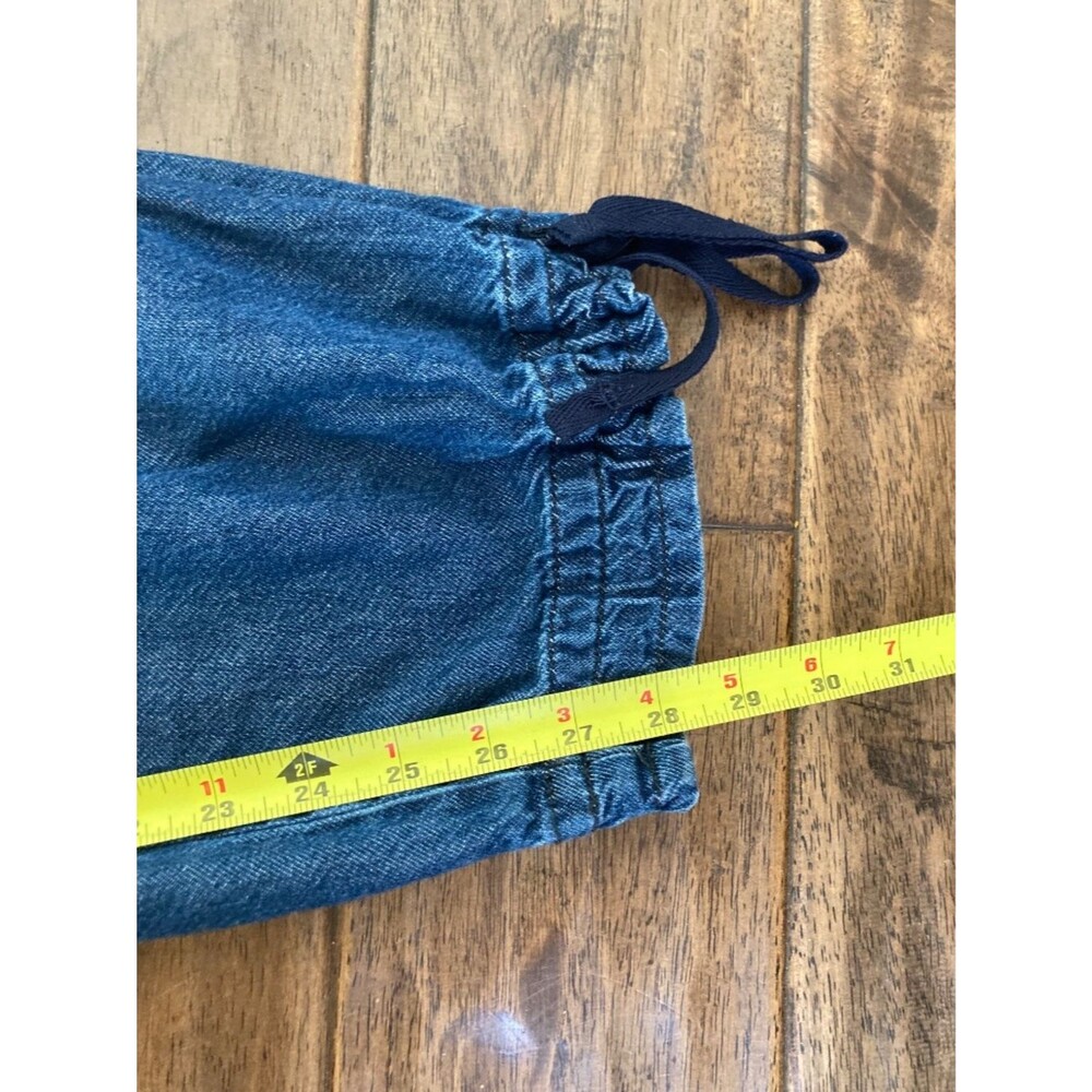 Pilcro by Anthropologie Utility Tie Ankle Denim Cargo Jeans Women 27 Relaxed - Picture 8 of 9